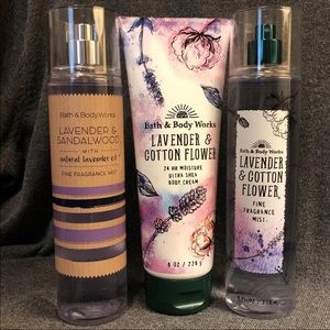 Lavender Bath & Body Works set